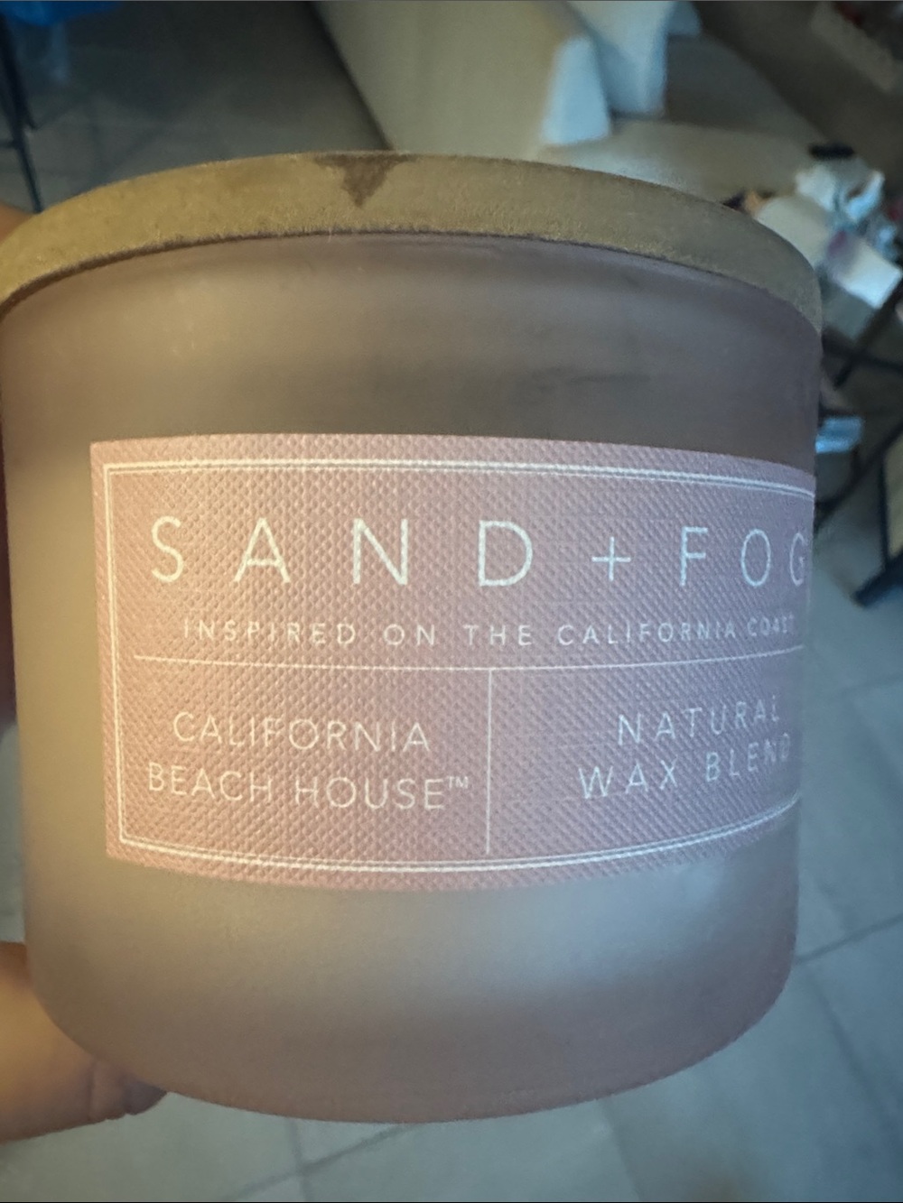 Sand + Fog California Beach House Scented Candle - New 12 Oz